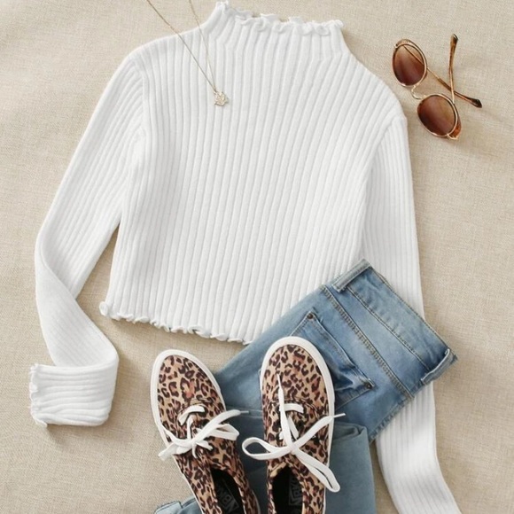 SHEIN Sweaters - Rib Knit Sweater